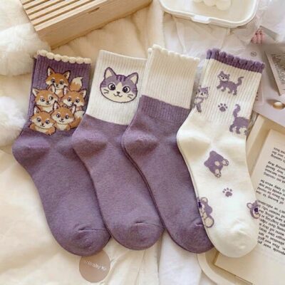 Mẫu tất chân nữ đẹp chất liệu cotton